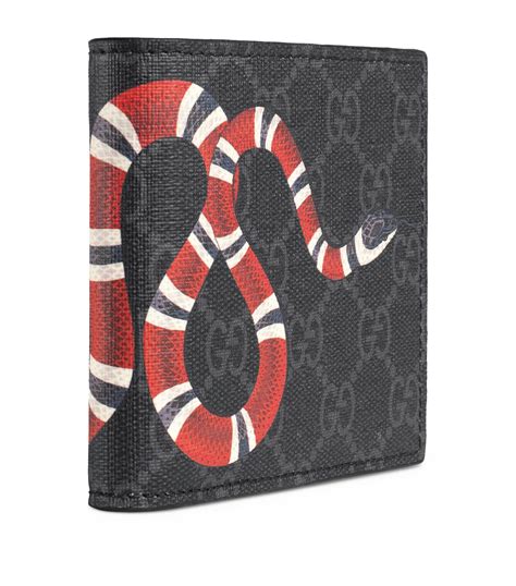 gucci tote bag con stampa kingsnake|Gucci Bifold Wallet GG Supreme Kingsnake (4 Card Slots) Black.